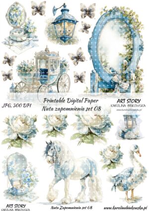 Elementy do wycinania - Nuta Zapomnienia set 08 - DIGI