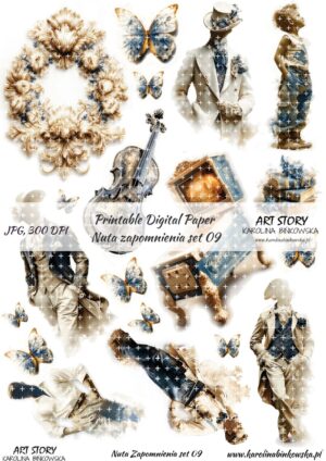 Elementy do wycinania - Nuta Zapomnienia set 09 - DIGI