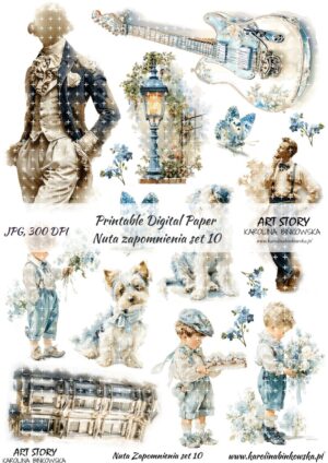 Elementy do wycinania - Nuta Zapomnienia set 10 - DIGI