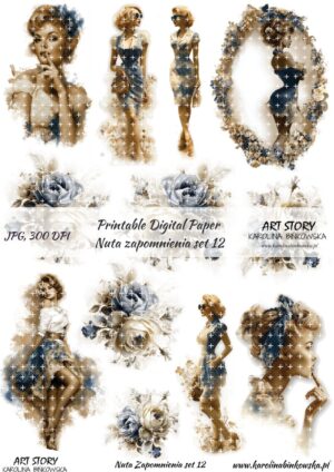 Elementy do wycinania - Nuta Zapomnienia set 12 - DIGI
