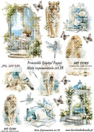 Elementy do wycinania - Nuta Zapomnienia set 18 - DIGI