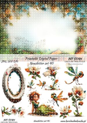 Elementy do wycinania - Newsletter set 40 - DIGI