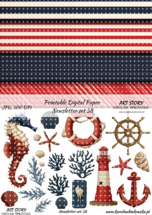 Elementy do wycinania - Newsletter set 38 - DIGI