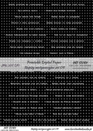 Elementy do wycinania - Napisy motywacyjne set 04 - DIGI napisy