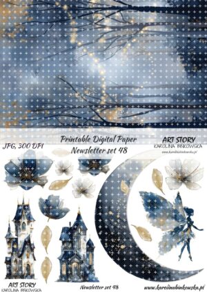 Elementy do wycinania - Newsletter set 48 - DIGI