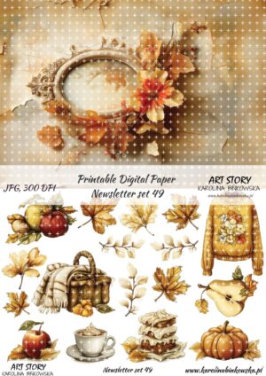 Elementy do wycinania - Newsletter set 49 - DIGI