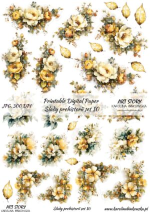 Elementy do wycinania - Ślady prehistorii set 10 - DIGI