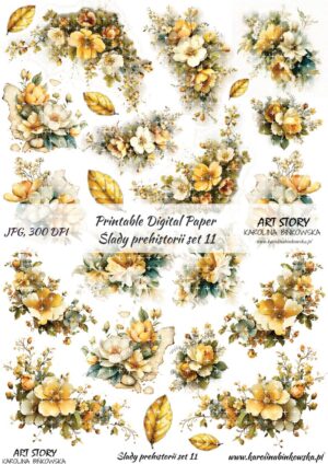 Elementy do wycinania - Ślady prehistorii set 11 - DIGI