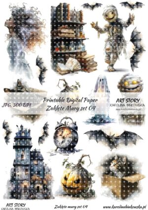 Elementy do wycinania - Zaklęte mury set 04 - DIGI