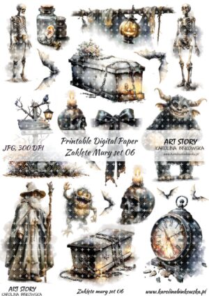 Elementy do wycinania - Zaklęte mury set 06 - DIGI