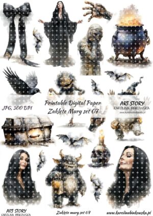 Elementy do wycinania - Zaklęte mury set 07 - DIGI