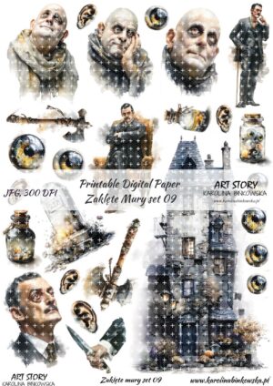 Elementy do wycinania - Zaklęte mury set 09 - DIGI