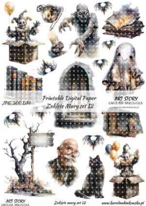 Elementy do wycinania - Zaklęte mury set 12 - DIGI