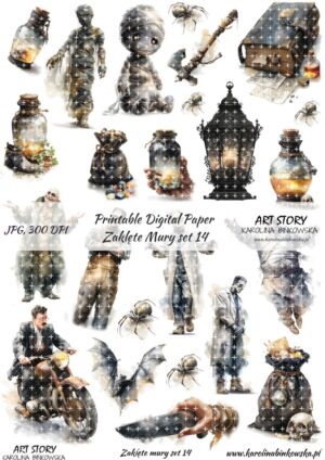 Elementy do wycinania - Zaklęte mury set 14 - DIGI