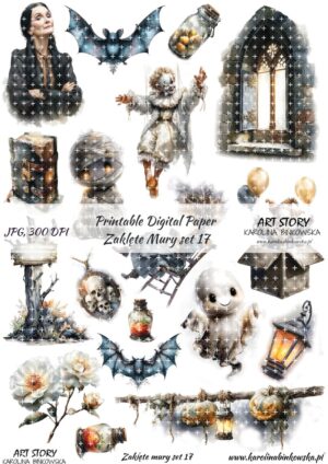 Elementy do wycinania - Zaklęte mury set 17 - DIGI