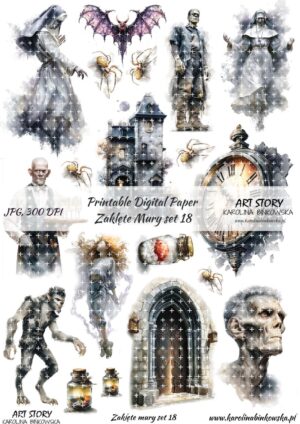 Elementy do wycinania - Zaklęte mury set 18 - DIGI