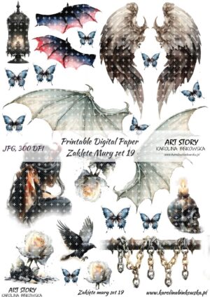 Elementy do wycinania - Zaklęte mury set 19 - DIGI