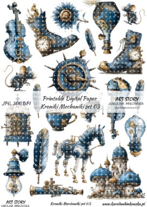 Elementy do wycinania - Kroniki Mechaniki set 03 - DIGI