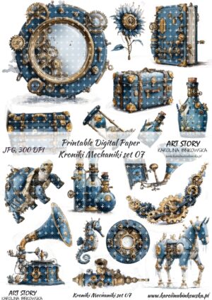 Elementy do wycinania - Kroniki Mechaniki set 07 - DIGI