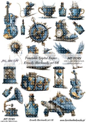 Elementy do wycinania - Kroniki Mechaniki set 08 - DIGI