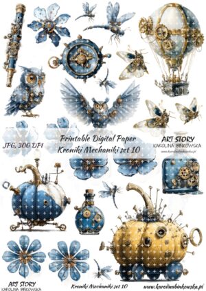 Elementy do wycinania - Kroniki Mechaniki set 10 - DIGI