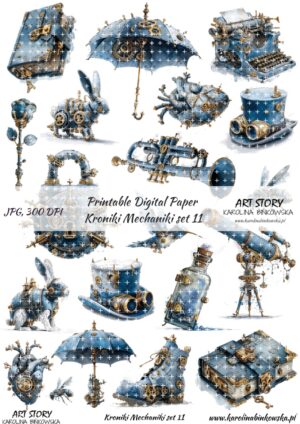 Elementy do wycinania - Kroniki Mechaniki set 11 - DIGI