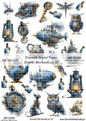 Elementy do wycinania - Kroniki Mechaniki set 12 - DIGI