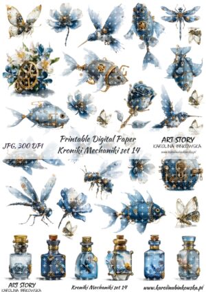 Elementy do wycinania - Kroniki Mechaniki set 14 - DIGI