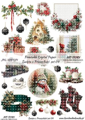 Elementy do wycinania - Święta z przeszłości set 04 - DIGI