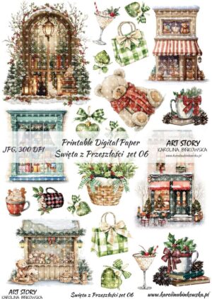Elementy do wycinania - Święta z przeszłości set 06 - DIGI