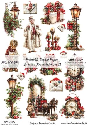 Elementy do wycinania - Święta z przeszłości set 11 - DIGI