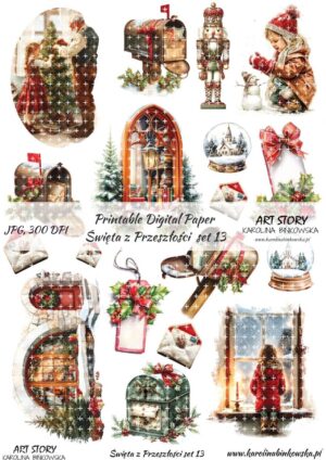 Elementy do wycinania - Święta z przeszłości set 13 - DIGI