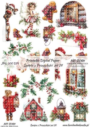 Elementy do wycinania - Święta z przeszłości set 14 - DIGI