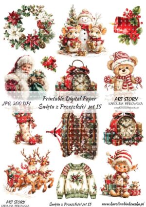 Elementy do wycinania - Święta z przeszłości set 15 - DIGI