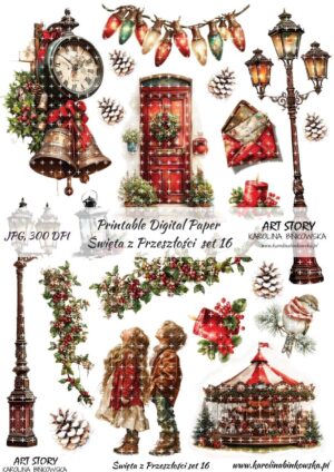 Elementy do wycinania - Święta z przeszłości set 16 - DIGI
