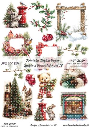 Elementy do wycinania - Święta z przeszłości set 17 - DIGI