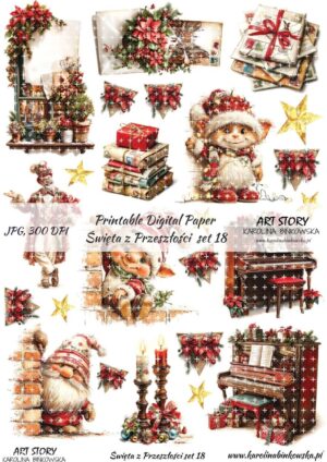 Elementy do wycinania - Święta z przeszłości set 18 - DIGI