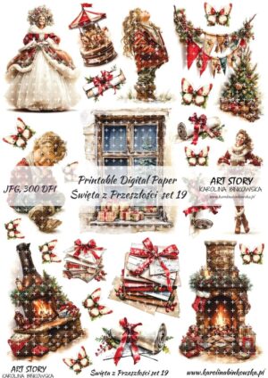 Elementy do wycinania - Święta z przeszłości set 19 - DIGI