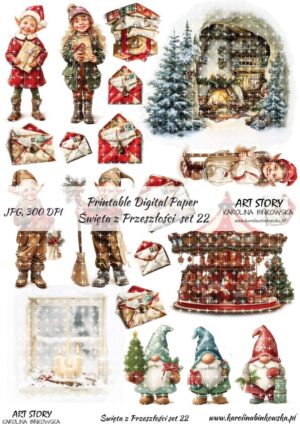 Elementy do wycinania - Święta z przeszłości set 22 - DIGI