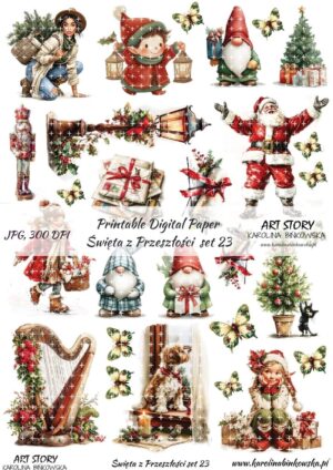 Elementy do wycinania - Święta z przeszłości set 23 - DIGI