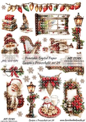 Elementy do wycinania - Święta z przeszłości set 24 - DIGI