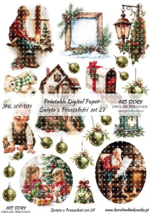 Elementy do wycinania - Święta z przeszłości set 27 - DIGI