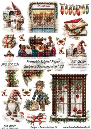 Elementy do wycinania - Święta z przeszłości set 29 - DIGI