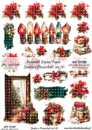 Elementy do wycinania - Święta z przeszłości set 30 - DIGI
