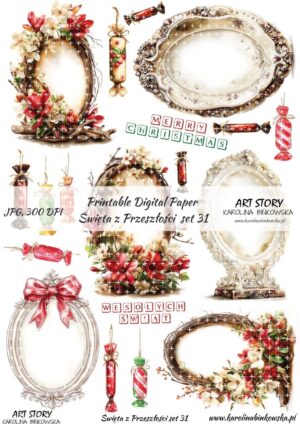 Elementy do wycinania - Święta z przeszłości set 31 - DIGI