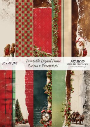 Zestaw papierów - Święta z przeszłości  - DIGI