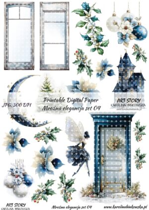 Elementy do wycinania - Mroźna elegancja set 04 - DIGI