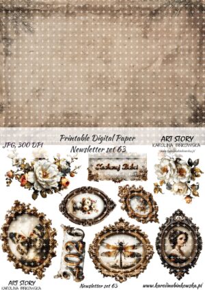 Elementy do wycinania - Newsletter set 63 - DIGI