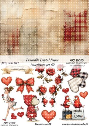 Elementy do wycinania - Newsletter set 67 - DIGI