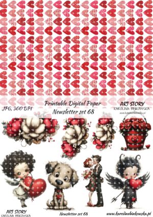 Elementy do wycinania - Newsletter set 68 - DIGI